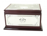 Wooden and Silver Plated Etrog Box