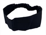 Wide Black Satin Womens Headband