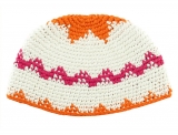 Orange and Purple Frik Kippah