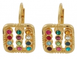 Gold Filled Colorful "Choshen" Earrings