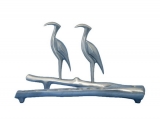 Hanukkah Menorah Herons by Shraga Landesman