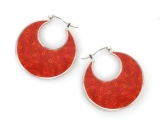 Afro Coral Earrings