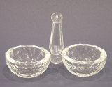 Crystal Salt and Pepper Dish