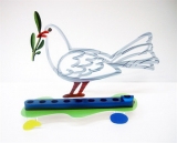 Dove of Peace Hanukkah Menorah