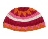 Pink orange and maroon Frik Kippah