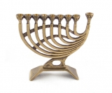 Brass Menorah "Harp Design"
