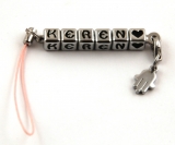 Personalized English Letter Cube Cell Phone Charm