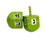 Green Wood Dreidel