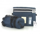 Dark Blue Tefillin Carrier with Tallit bag - New