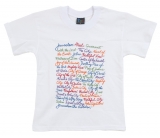 T-Shirt - Names of Jerusalem in English-White