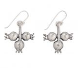 Silver Pomegranate Earrings
