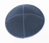 Dark Blue Suede Kippah