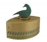 Tzedakah Box Duck By Shraga Landesman- Brass Patina
