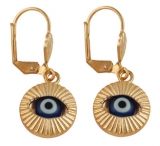 Gold Filled "Evil Eye" Protection Earrings