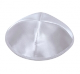 Silver Satin Kippah