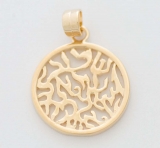 Gold Filled Round Shema Pendant