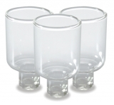 Nine Glass Oil Inserts for Menorah