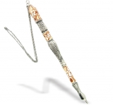 "Jerusalem" Nickel Torah Pointer with brown enamel