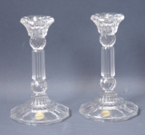 Elegant Glass Candlesticks