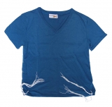 Childrens Denim Blue T-Shirt with attached Tzitzit
