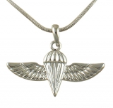 IDF Paratrooper Rhodium Necklace
