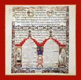 Copy of Illuminated Blessing Over Food Parchment
