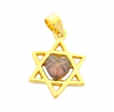 Gold Filled Amethyst Star of David Pendant