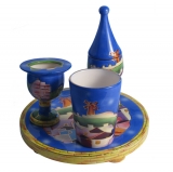 Ceramic Havdala Set - Jerusalem Design