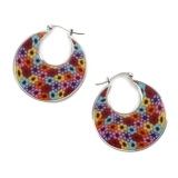 Afro Millefiori Earrings
