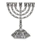 Twelve Tribes 7 Branch Menorah