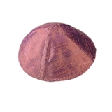 Light burgundy Raw Silk Kippah