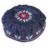 Blue Raw Silk Hat
