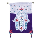 Hamsa in shades of blue Wall Hanging