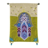 Hamsa � Flowers � Gold Wall Hanging