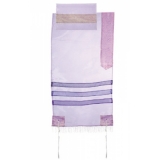 Emanuel Organza Tallit - Light Purple