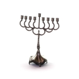 Pewter Menorah Hanukia