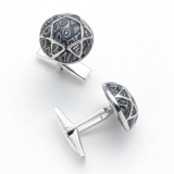 Gray Star of David Cufflinks
