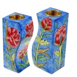 Rose design Fitted Candlesticks