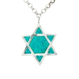 Star of David Turquoise Necklace