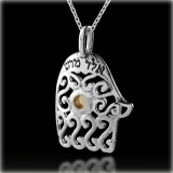 Kabbalah Hamsa Necklace for Health and Protection