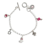 Star of David Bracelet - Pink