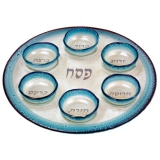 Fused Glass Passover Seder Plate