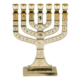 Ivory enamel Twelve Tribes Menorah