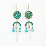 Turquoise Dangle Earrings by Ester Shahaf