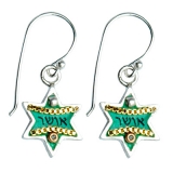 Star of David Happiness Earrings by Ester Shahaf