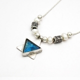 Roman Glass Necklace -  Star of David