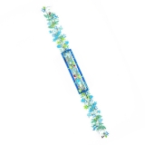 Spring Blue Design Mezuzah Case