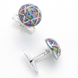 Rainbow Star of David Cufflinks