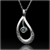 Kabbalah Pendant with Sapphire by HaAri