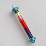 Rainbow Mezuzah Case by Ceasarea Arts